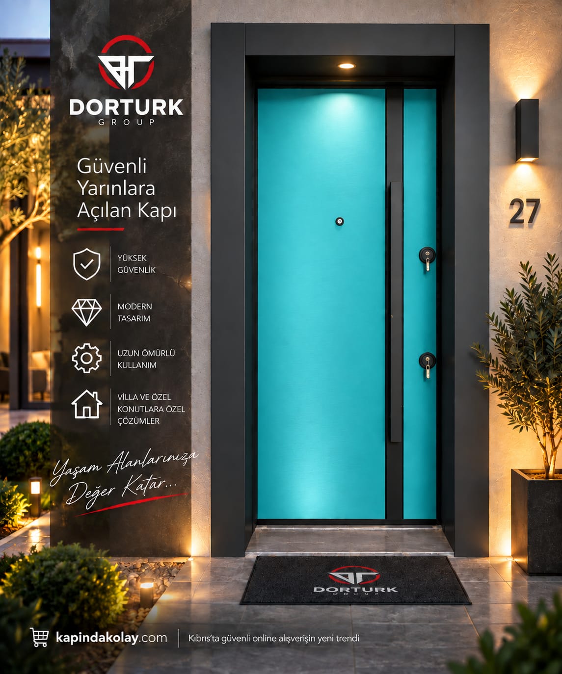 Model – Turkuaz Minimalist Kapı